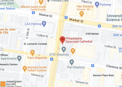 Map of Cathedral Location